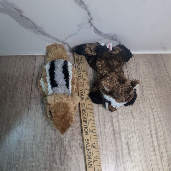Aurora Chipmunk & Raccoon Plush Toy Set 8" Stuffed Animals - Picture 4 of 8